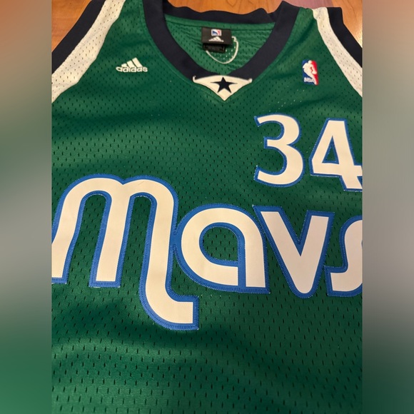 Adidas NBA Dallas Mavericks Basketball Jersey Devin Harris 34 Mav Throwback - Picture 3 of 7